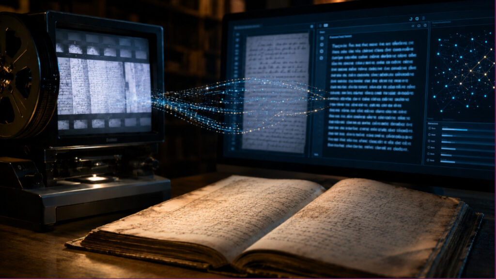 Trascrizione di un corpus di manoscritti in scrittura umanistica.