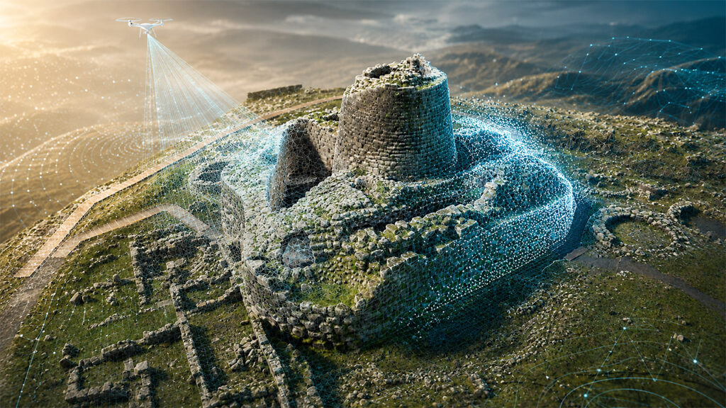 Gemello digitale 3D del complesso nuragico di Santu Antine